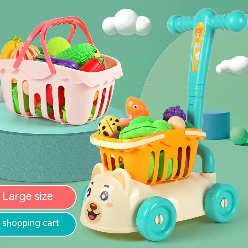 Children's Kitchen Toy Shopping Trolley - Native Collection