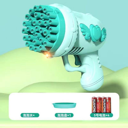 32-Hole Electric Luminous Water Bubble Gun - Native Collection