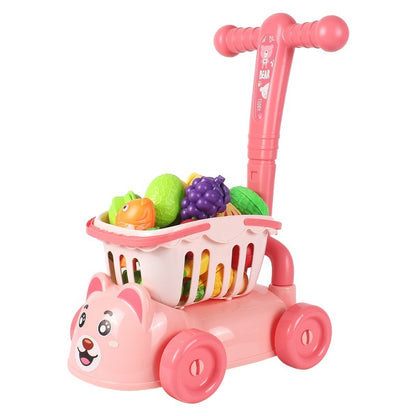 Children's Kitchen Toy Shopping Trolley - Native Collection