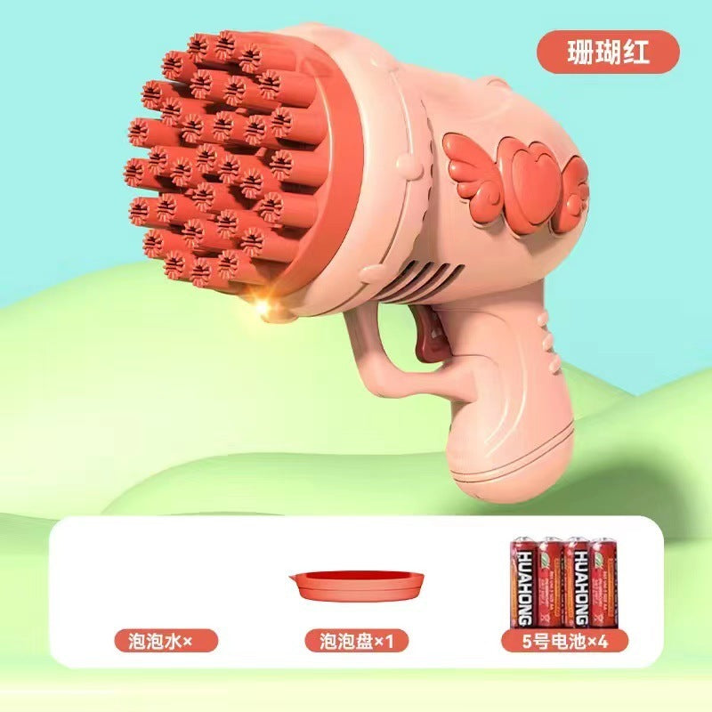 32-Hole Electric Luminous Water Bubble Gun - Native Collection